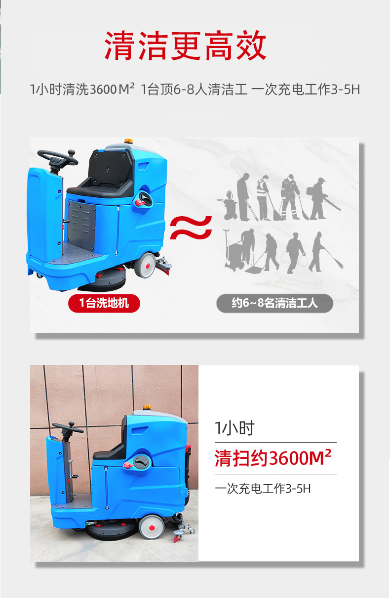 黔西南驾驶式洗地机更适合用在高铁站